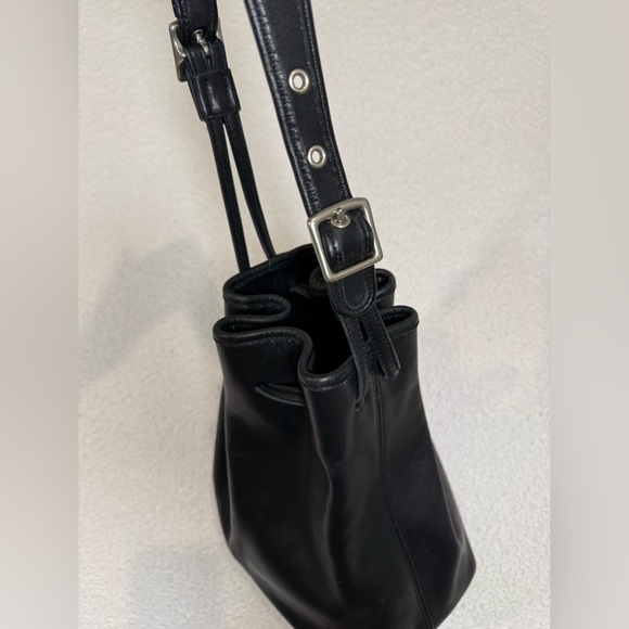 Genuine Coach Vintage USA Legacy Drawstring Leather Hobo Bag 9166 Black Leather - Picture 7 of 7